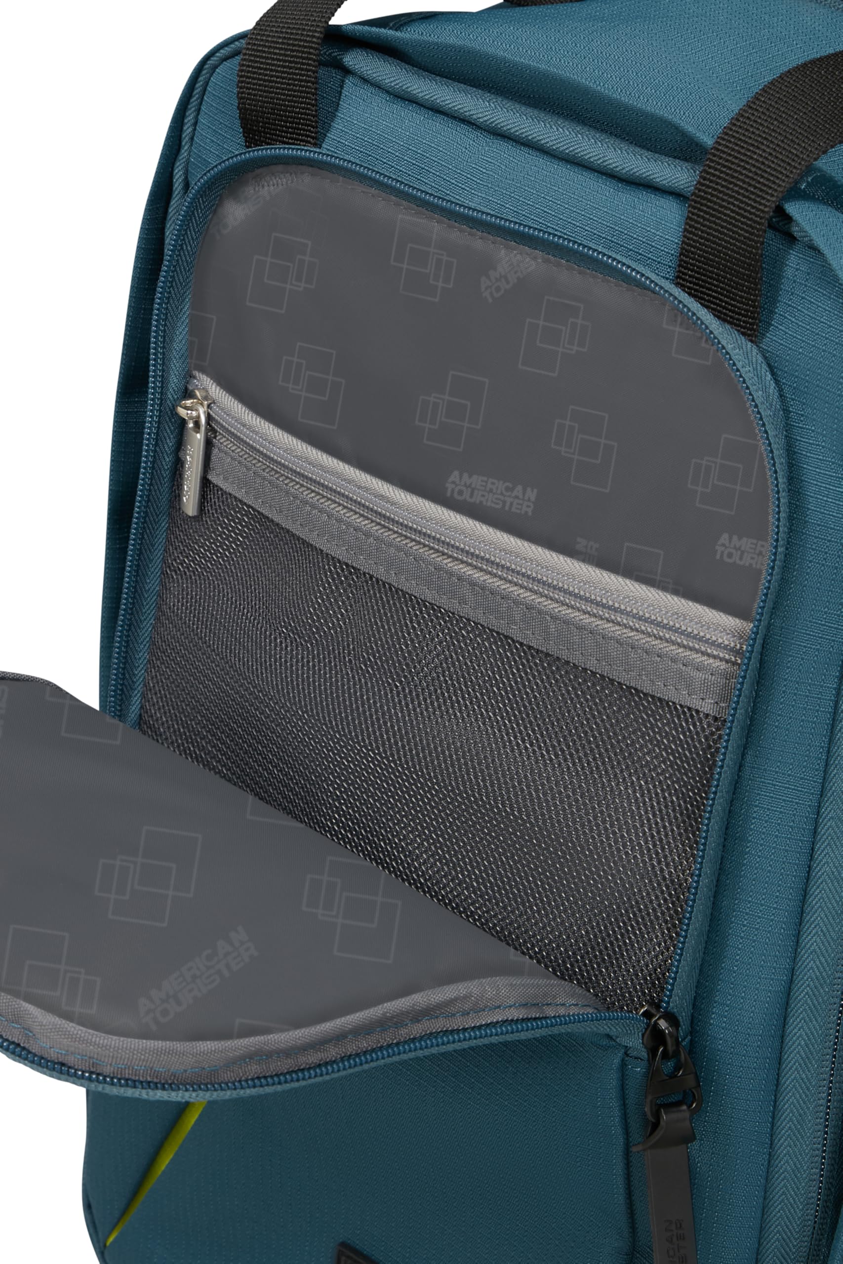 American Tourister Take2Cabin - Ryanair Bolsa de Cabina 40 x 25 x 20 cm, 20 l, 1,40 kg, Mochila con Ruedas, Equipaje de Mano, Mochila de Avión S Bajo Asiento, Blau (Harbor Blue)