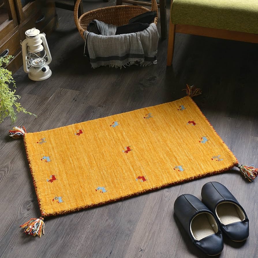 ギャべ　玄関マット インド製・ギャッベ・玄関マット ALB-002 通販【ニッセン】