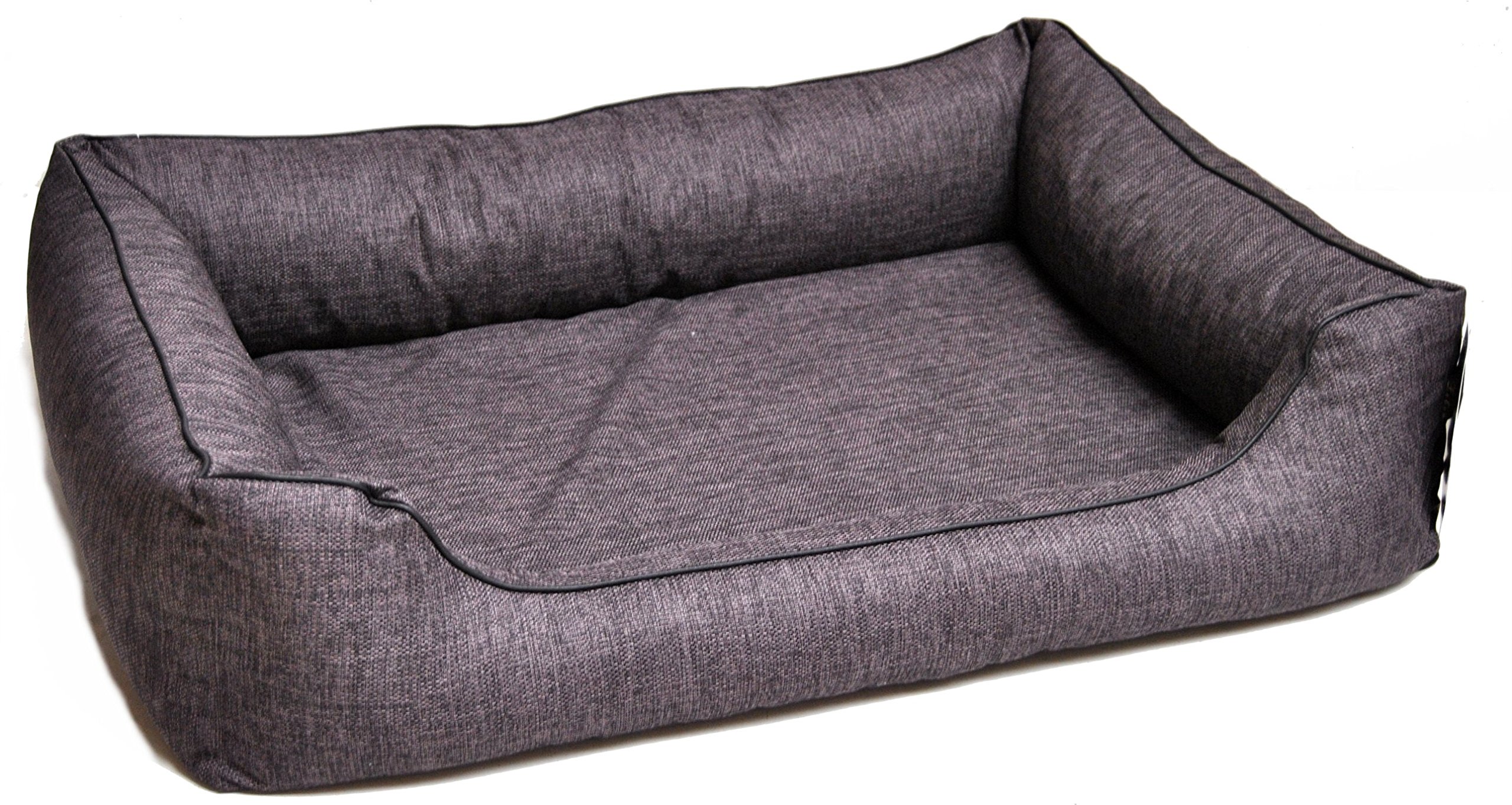 Lebon - Hundebett Lino - 3 Größen- Waschbar mit Reißverschluss - Made IN EU (M)