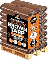 Vista 119 de Xpose Safety - Lona de polietileno ligera azul – Funda protectora multiusos, paño de goteo – duradero, impermeable, resistente a la intemperie