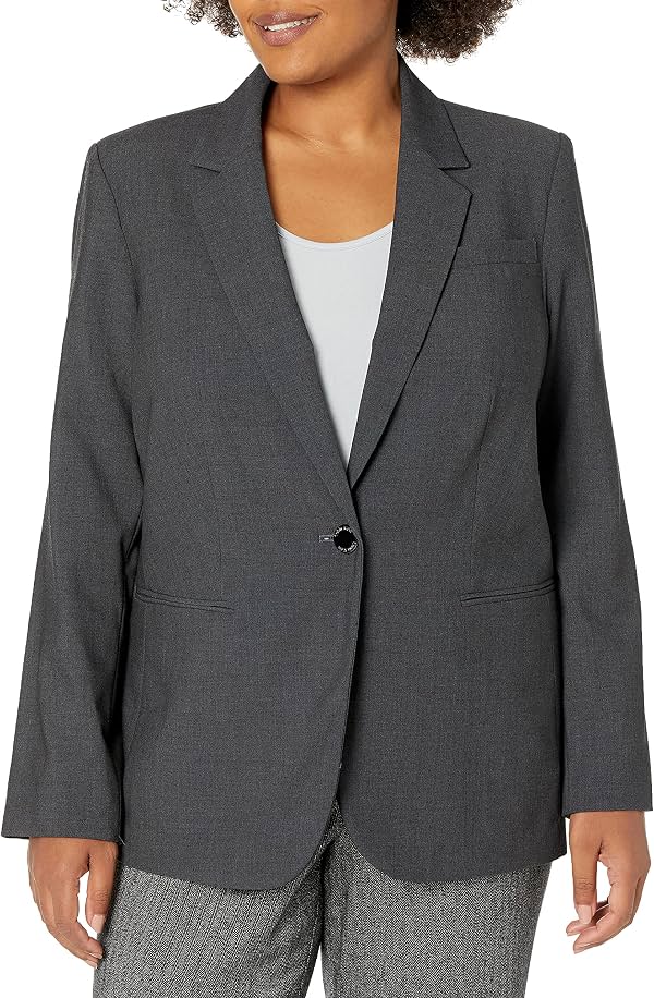 Blazer elegante de un botón Calvin Klein para mujer