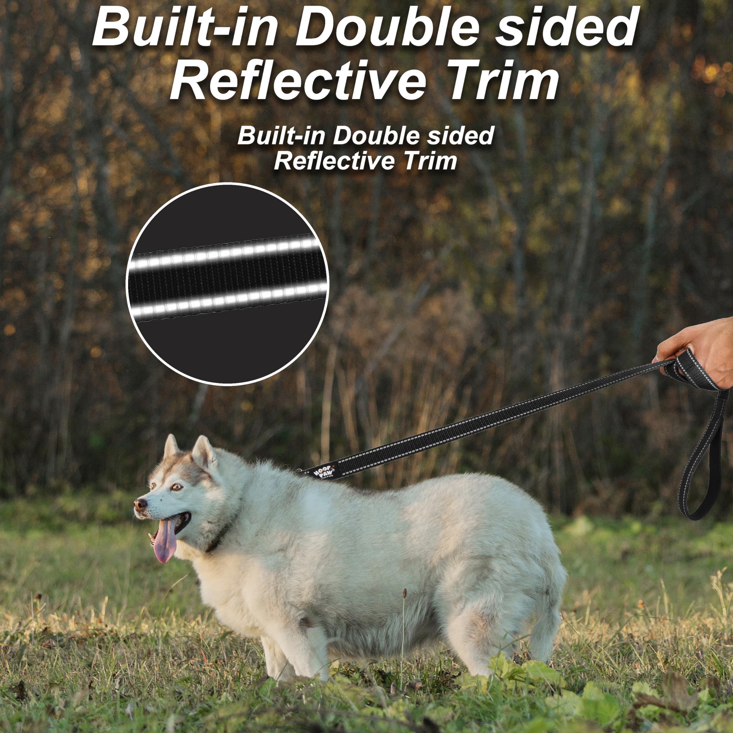 Hoof n Paw Training Lead for Dogs Premium Nylon Puppy & Dog Lead, Padded Handle, Comfortable & Easy to Use Leash - Image 4