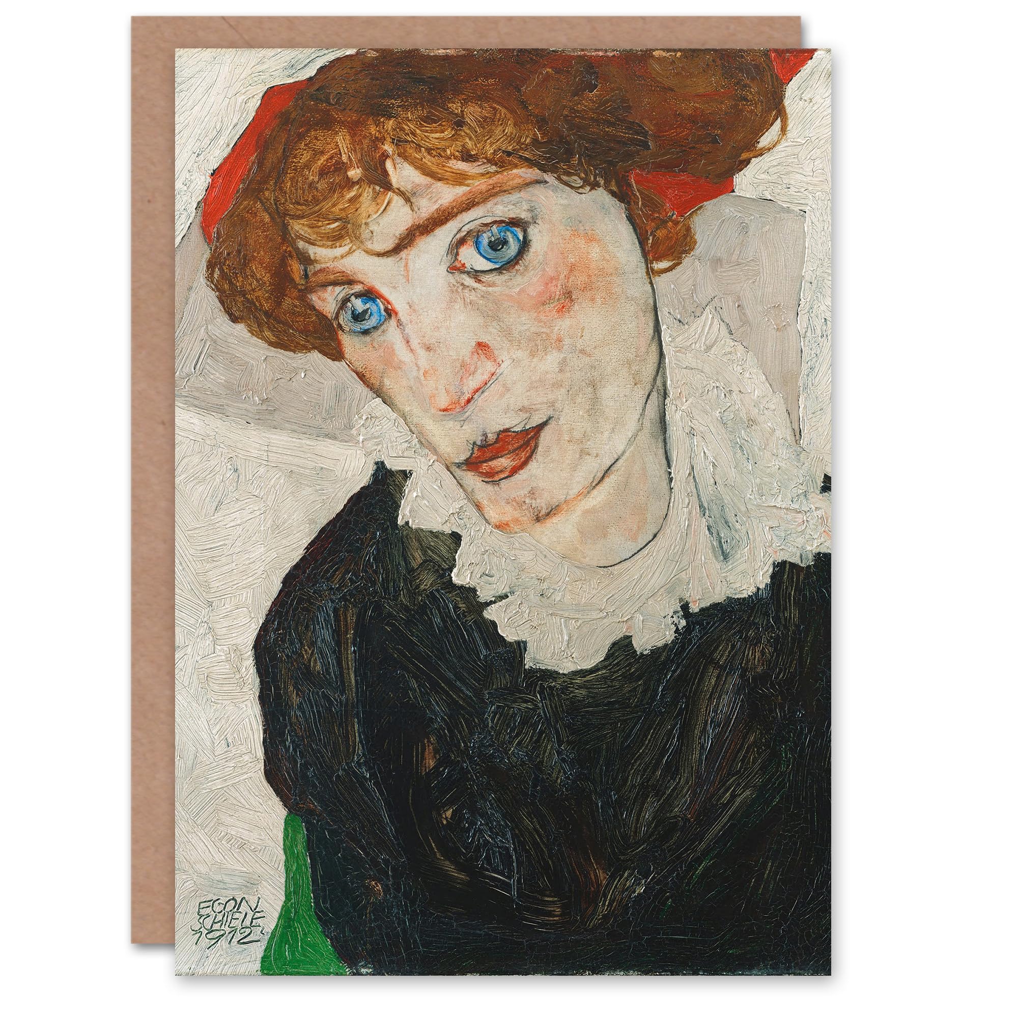 Artery8 Egon Schiele Art Card Portrait of Wally Neuzil