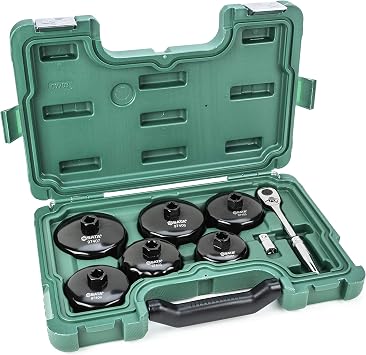 SATA 8-Piece End Cap Oil Filter Wrench 72T Ratchet - ST09703U