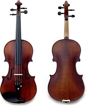 Sky Guarantee Mastero Sound Copy of Stradivarius 4/4 Size Professional Hand-made Two-piece Back 4/4 Full Size Acoustic Violin Antique Style Ebony Parts