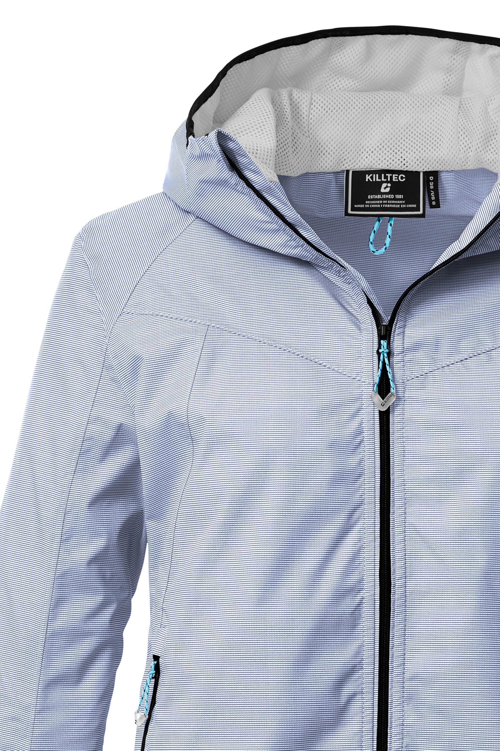 Killtec Damen Kos 22 Wmn Jckt Funktionsjacke/Regenjacke wasserdicht mit Kapuze, packbar
