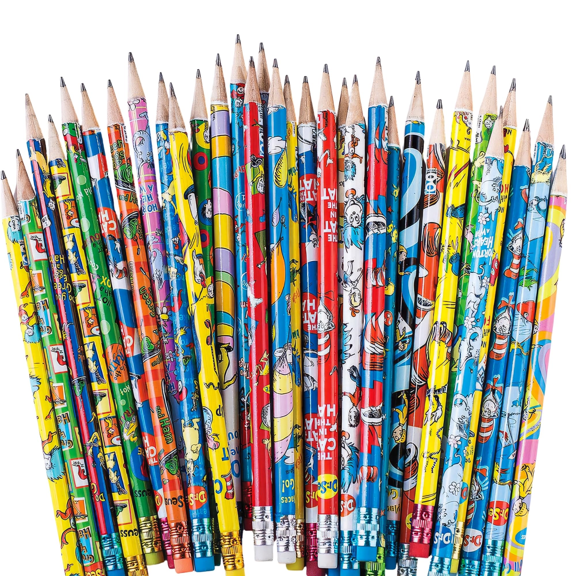 Raymond Geddes Dr Seuss Oh the Places You'll Go Number 2 Pencils For Kids (Pack of 72)