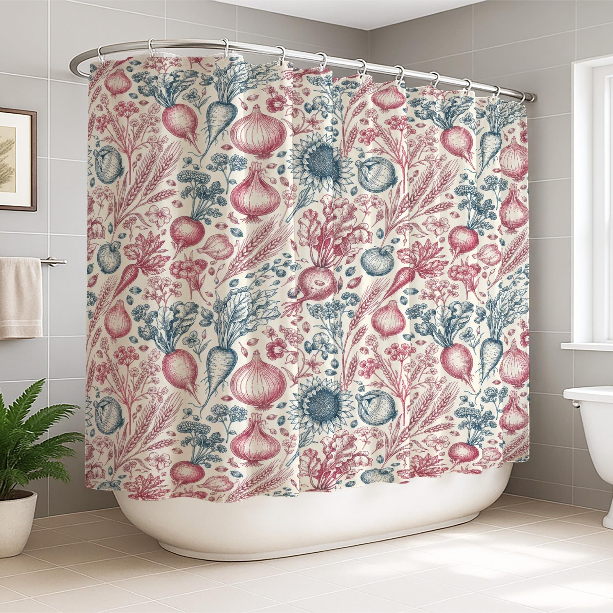 Rideau de douche 274 x 183 cm polyester motif tournesol