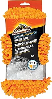 Armor All 18584 2 in 1 Microfiber Noodle Wash Pad, Orange/Black, Size 1