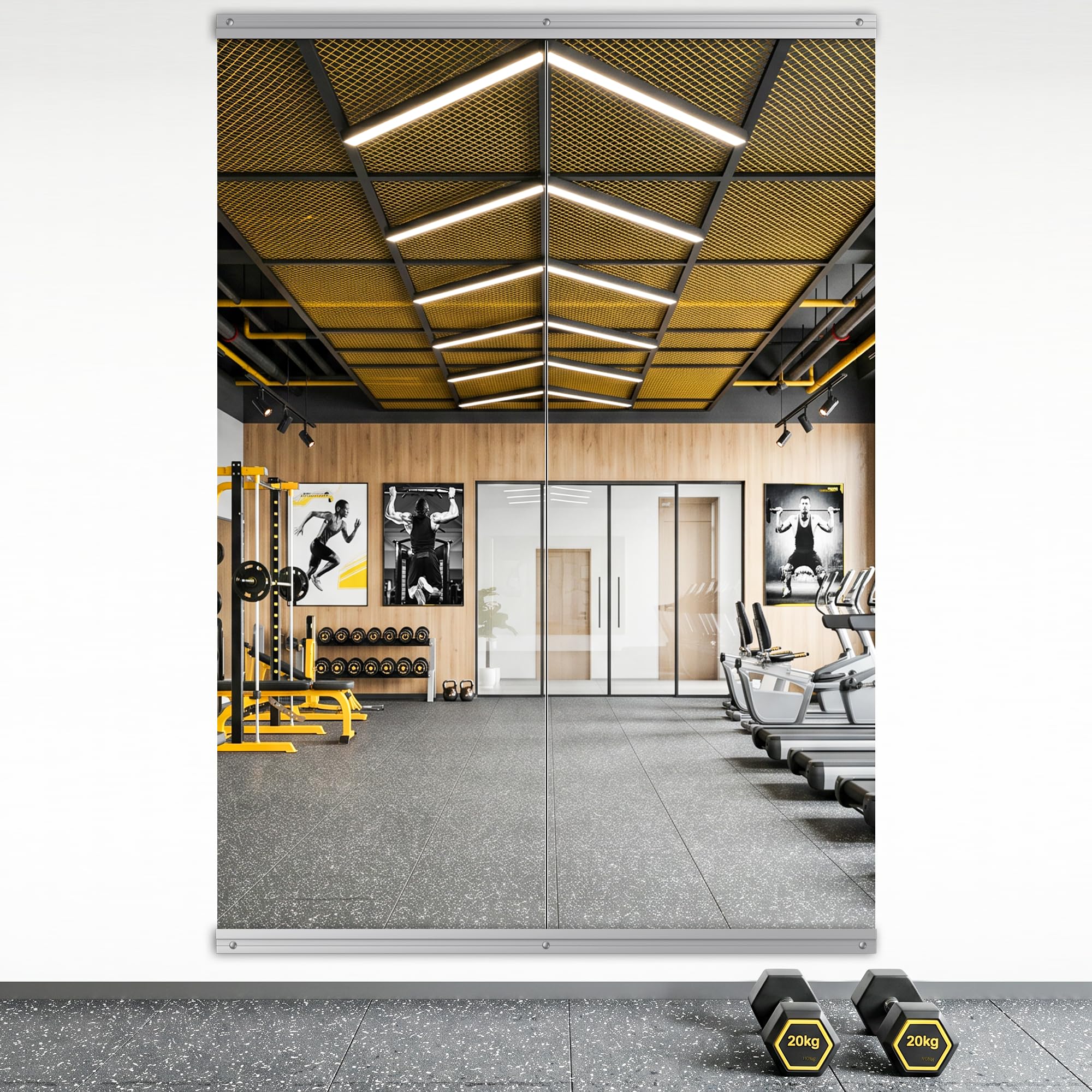 Photo 1 of yarnuwa 67X24 2Pack Large Home Gym Mirror