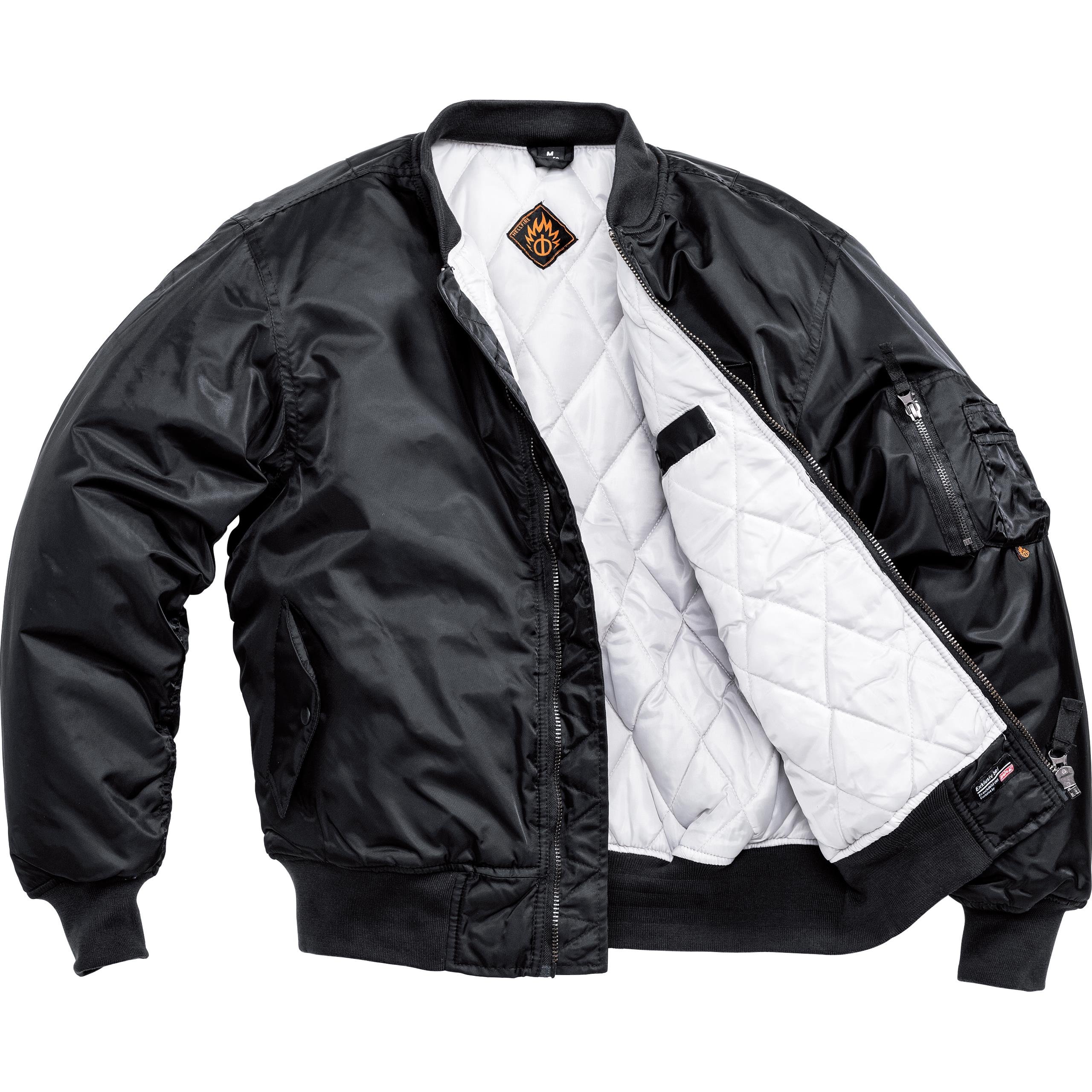 HELLFIRE Stylische Jacke 1.0 - Bomber Stil - 2 Außentaschen - Polyamid