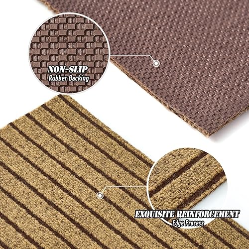 Miniatura 4 de Alfombra de pasillo ANTPOP de 2 pies x 6 pies para interior y exterior, alfombra lavable con respaldo de goma, alfombra de pasillo para pasillo de