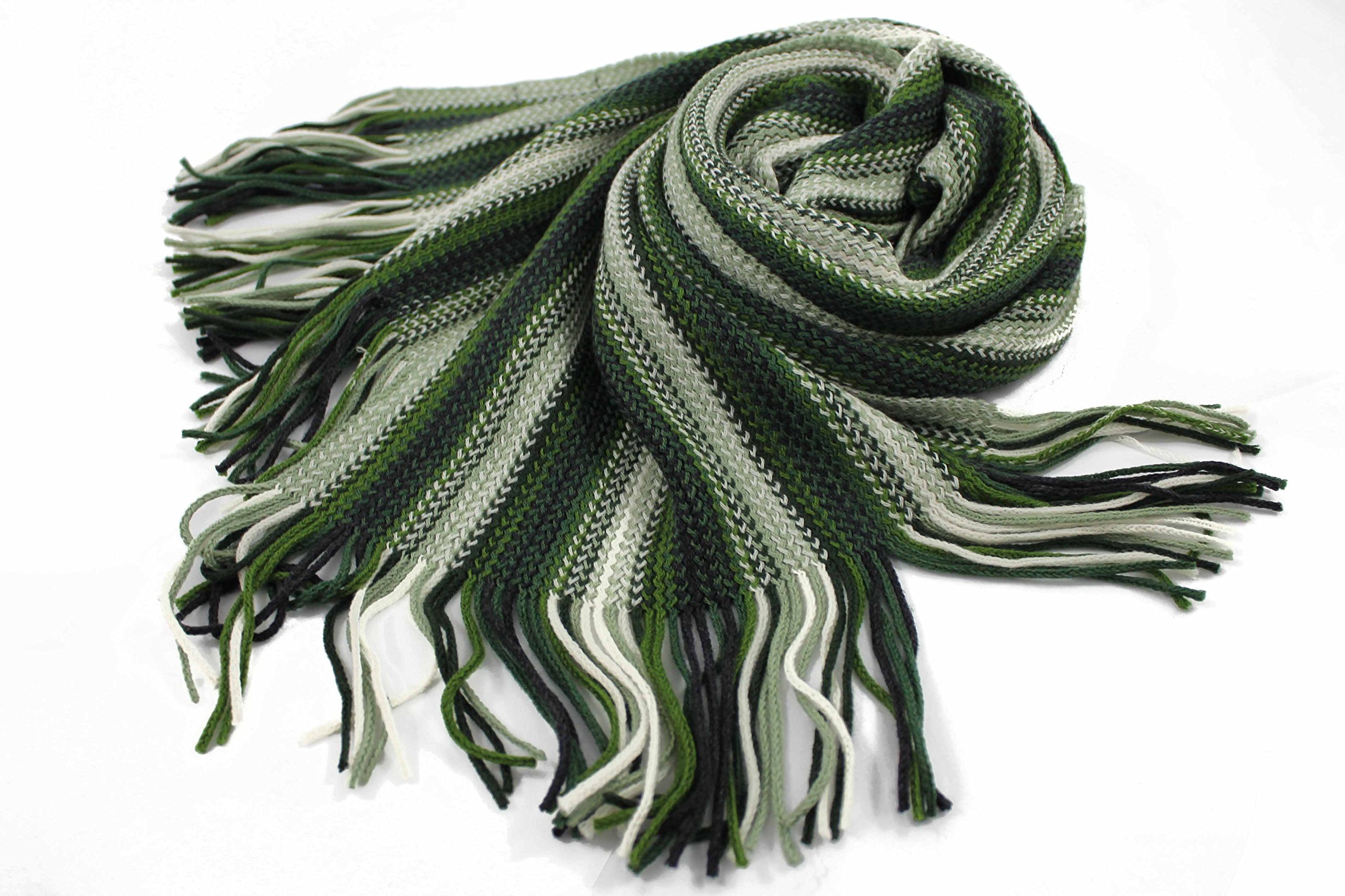 Rotfuchs Strickschal Herrenschal Warm & weich Unisex Wolle gestreift multi mehrfarbig