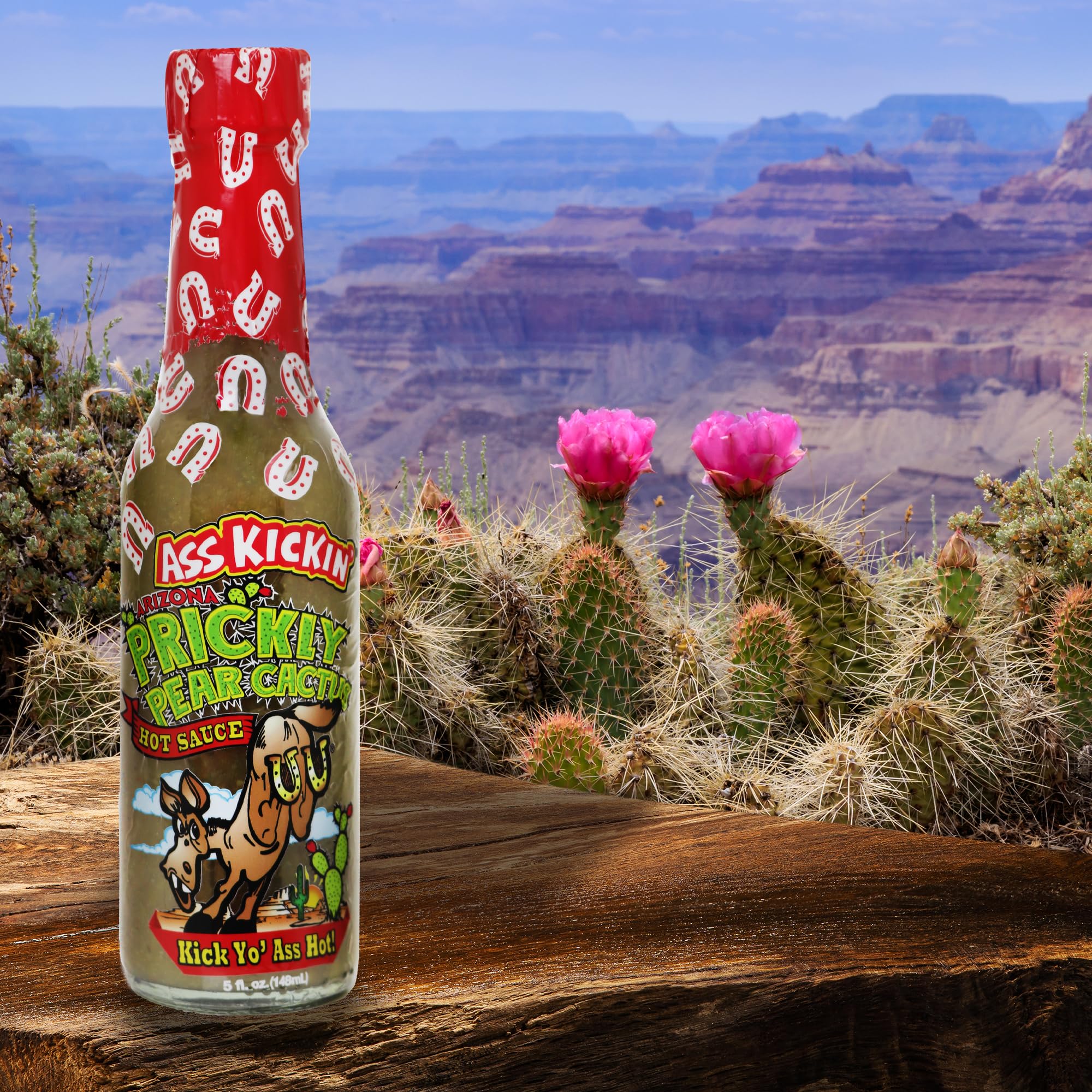 Amazon.com : ASS KICKIN' Prickly Pear Cactus Hot Sauce (5 oz)  Green  Habanero Blend  Sweet Heat Gourmet blend for Tacos, Wings Dips & Grilled  Favorites : Grocery & Gourmet Food