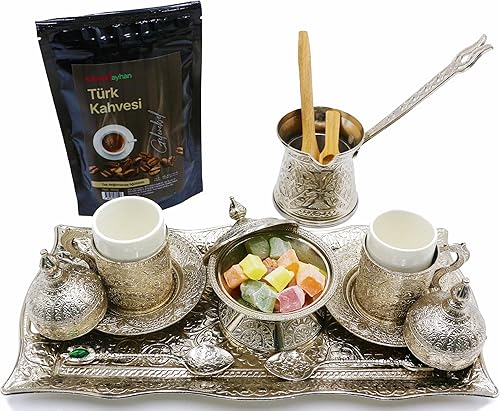 HeraCraft Juego completo de café turco (bronce-mini)