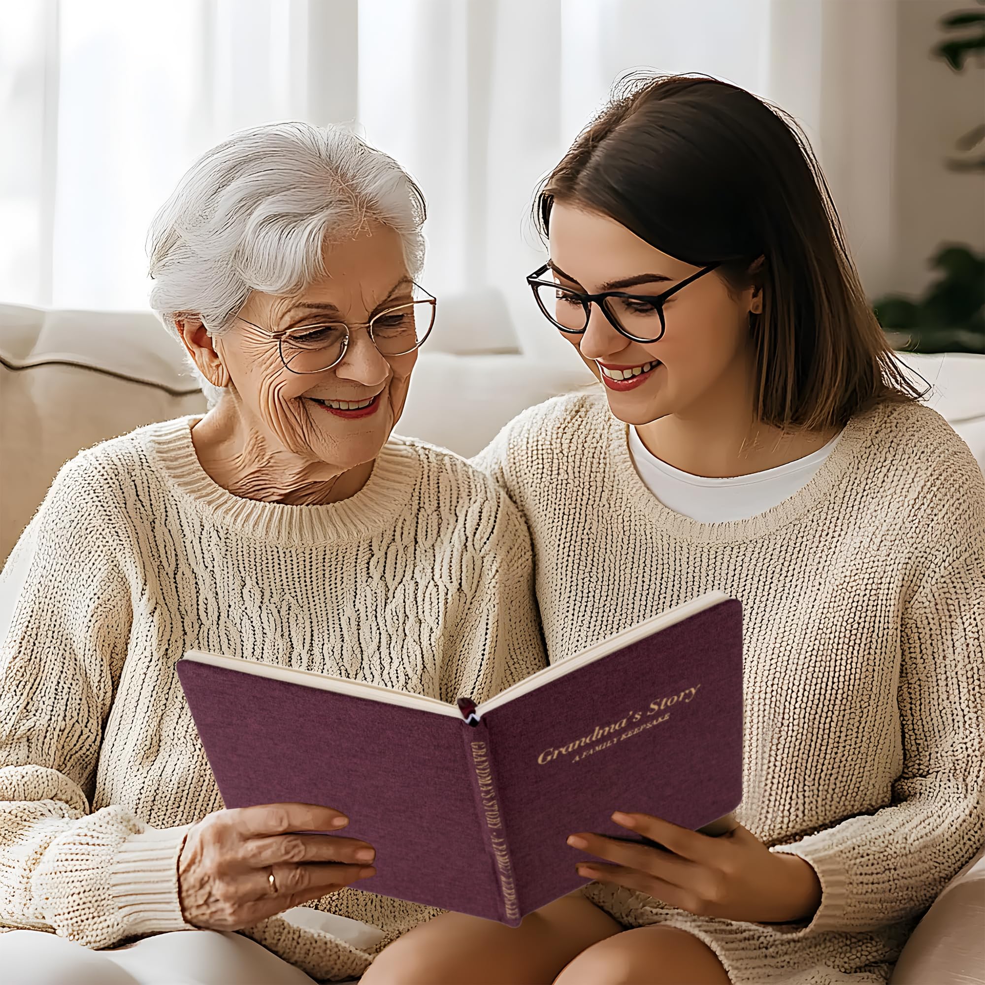 Diario della nonna, libro dei ricordi guidato da compilare per la nonna, diario dei ricordi legacy con domande rapide, regalo premuroso per la festa della mamma, compleanno, festa dei nonni o Natale