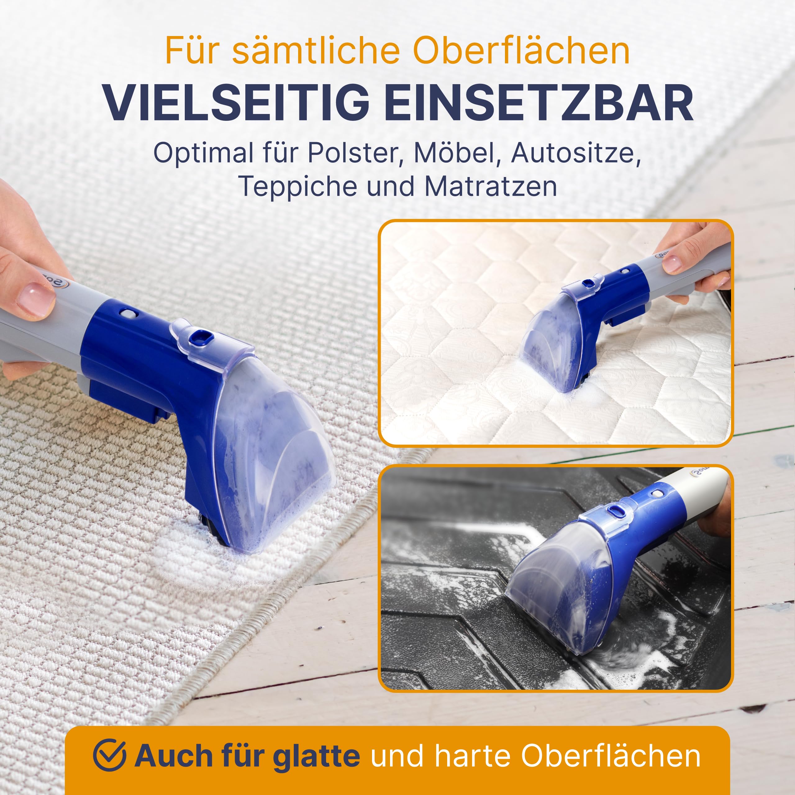 Sommertal Nettoyant professionnel concentré pour tissus d'ameublement et tapis, 1 l, pour plus de 40 lavages, convient pour canapé, coussins, sièges de voiture, tapis, matelas, aspirateur humide et