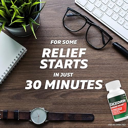Miniatura 2 de Excedrin Comprimidos para aliviar la migraña para aliviar los síntomas de la migraña - 200 unidades