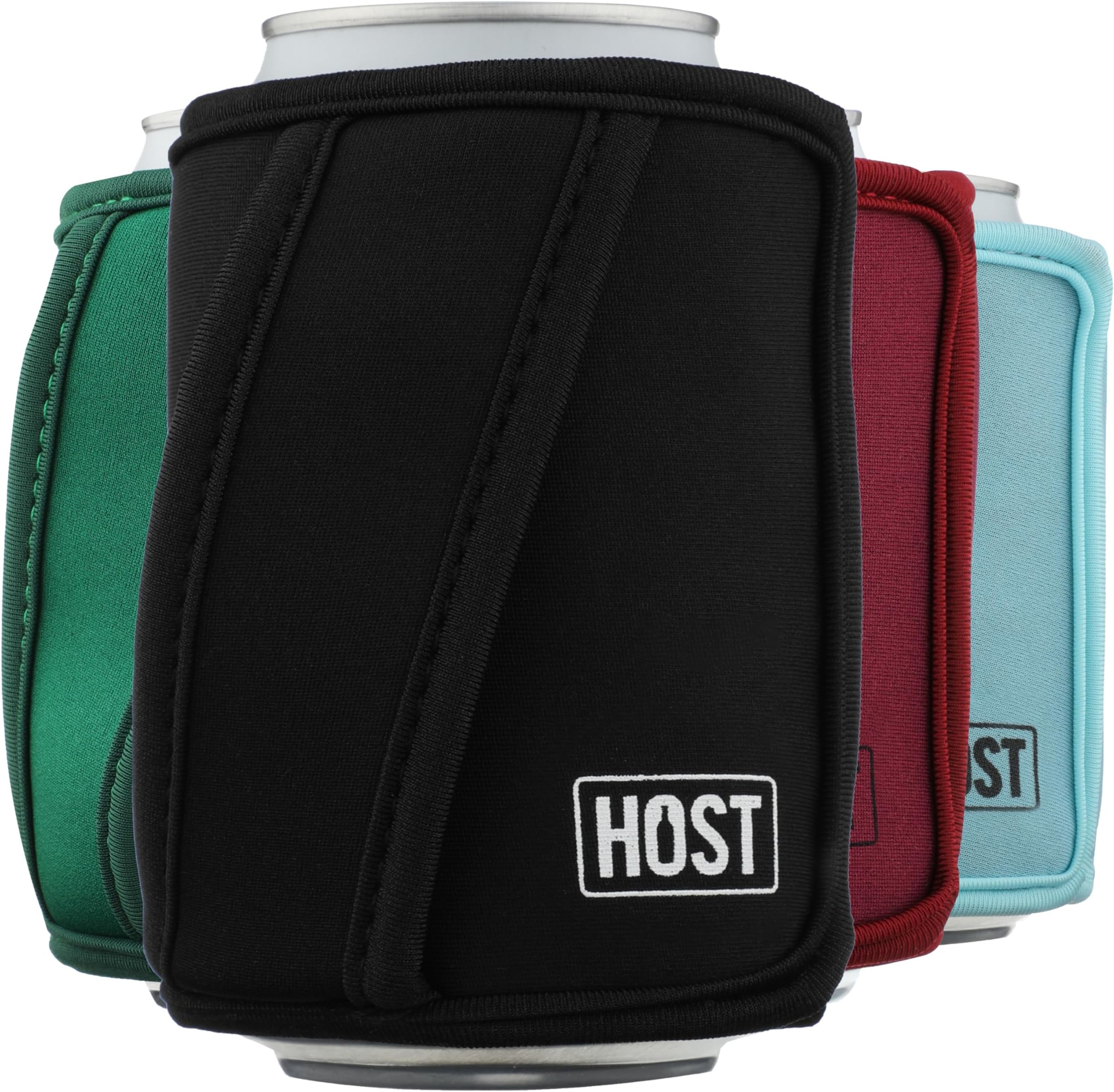 Insta-Chill Can Cooler Flexible Freezable Gel and Ice Pack for Regular 12 oz Cans, Black