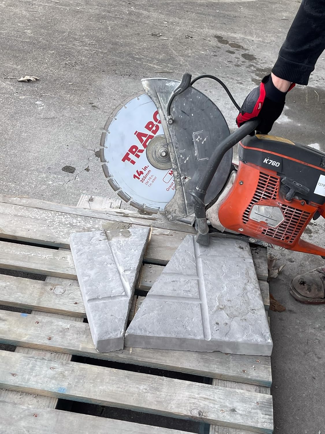 Trabo 14 Inch 3 Pack Masonry Segmented Rim Diamond Metal Bond Blades for Cutting Cement, Pavers, Concrete with Rebar, Natural Stone and More, with 1 Inch Arbor