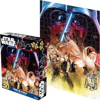 Prime 3D Lucas Star Wars, 300-Piece 3D Jigsaw Puzzle, 12x18