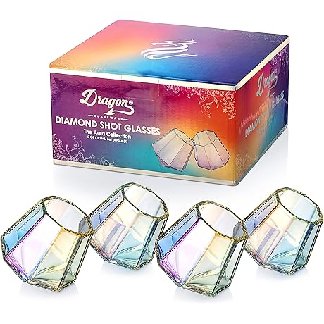 Dragon Fire Diamond Shot Glass Set