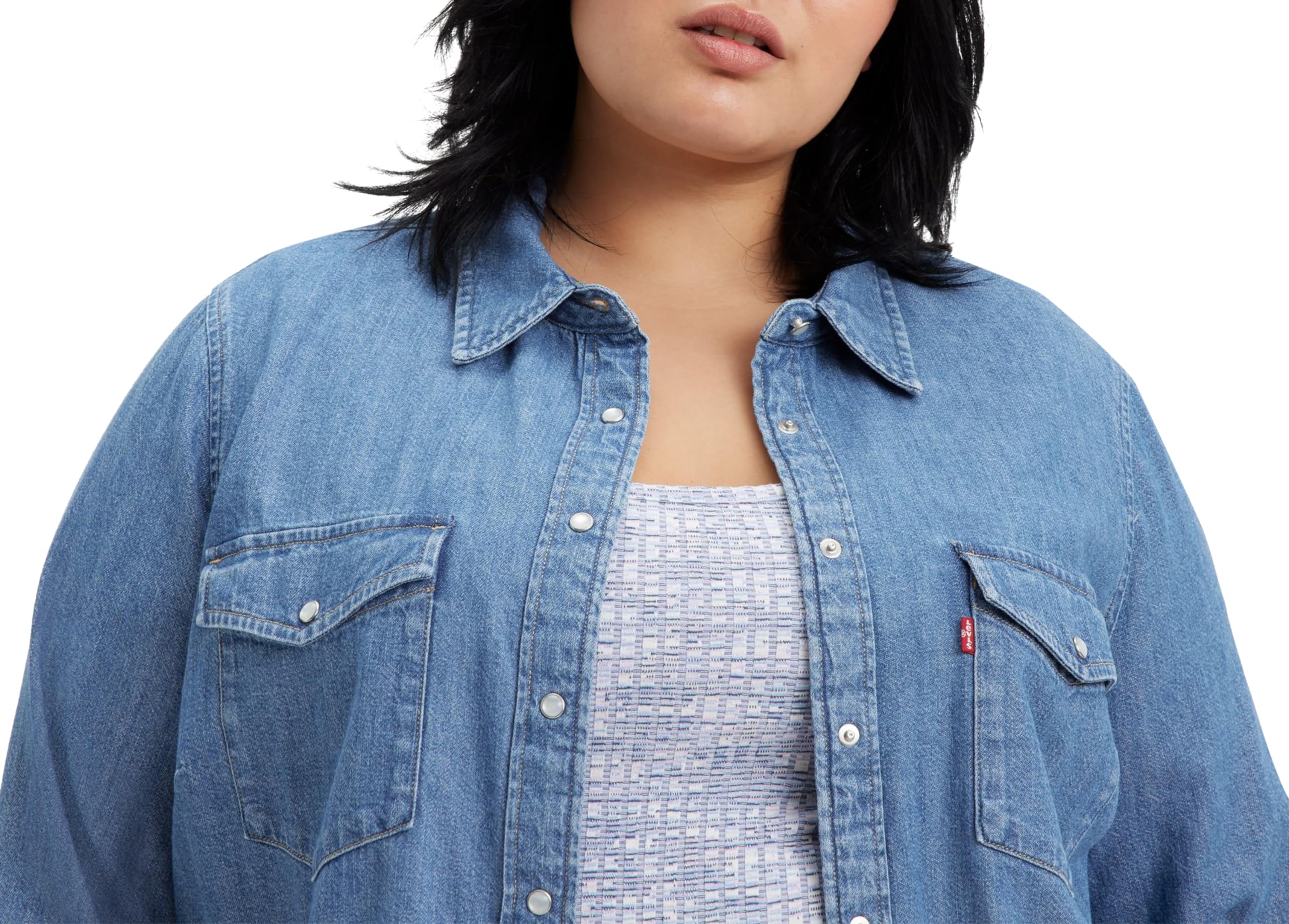 Levi's Plus Size Essential Western Camisa Mujer