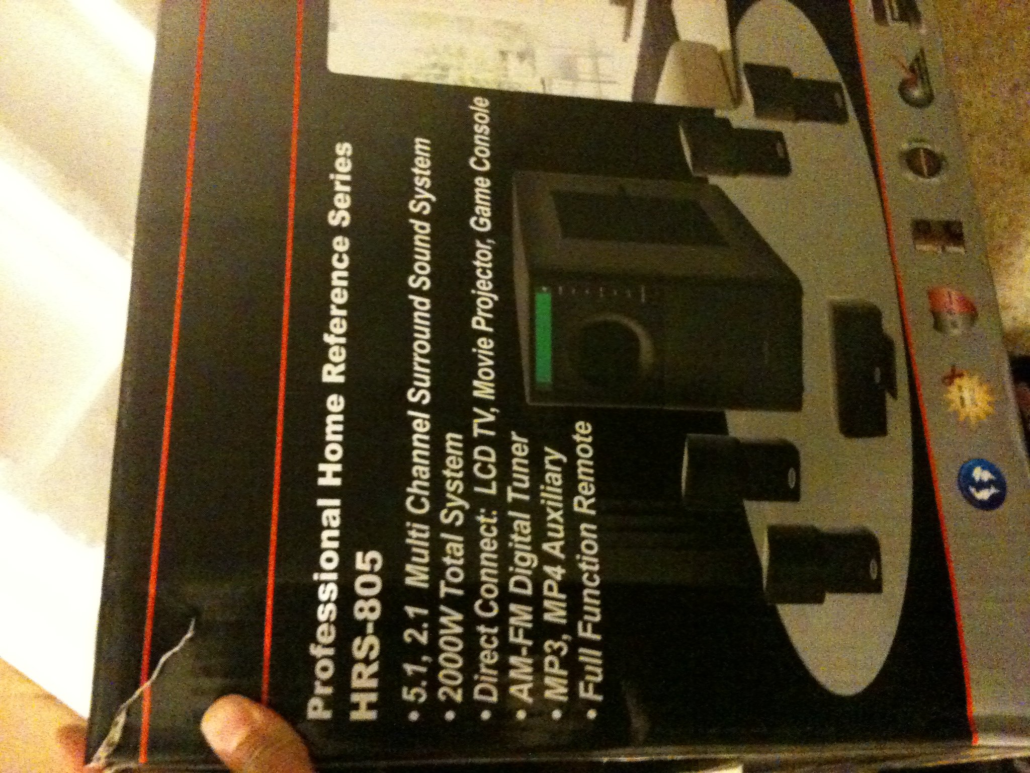 5 Speaker 5.1 2.1 Multi Channel Surround Sound System 2000w w/Remote AM/FM Turner MP3/MP4 Game, Projection/LCD Direct Connect Bass Woofer