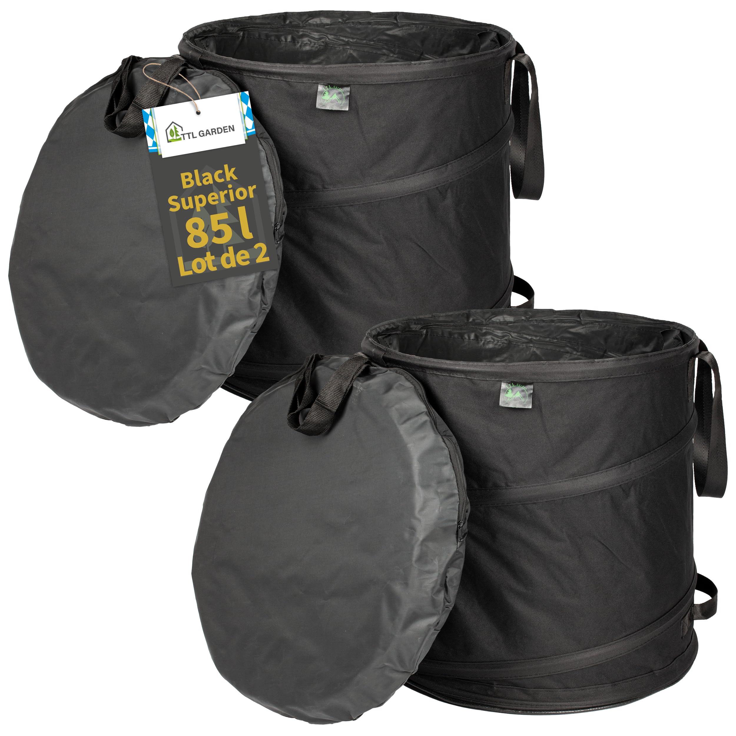 Sac de jardin Pop Up 85 l idéal pour ramasser les feuilles mortes et tontes