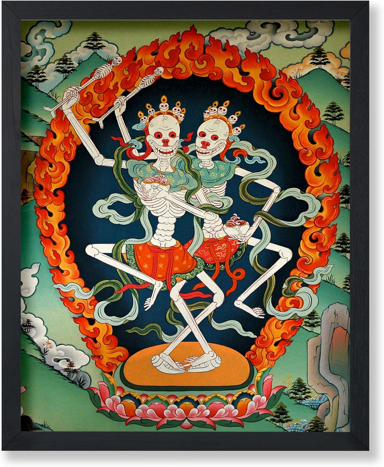 Poster Master Vintage Shakyamuni Buddha Poster - Retro Lord of the Munis Print - Buddhism Art - Tibetan Art - Gift for Men & Women - Decor for Living Room, Bedroom or Office - 16x20 UNFRAMED Wall Art