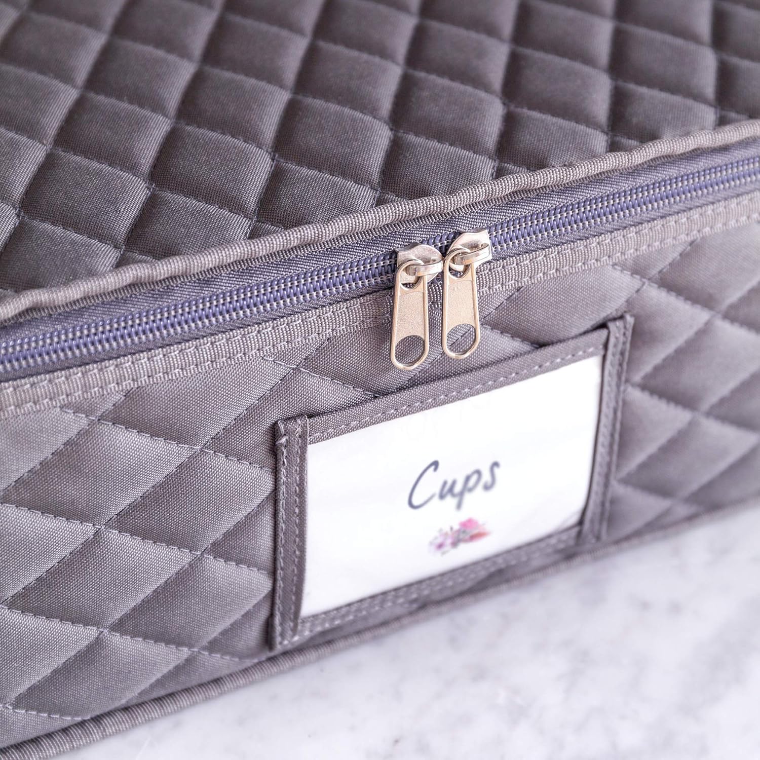 Cup and Mug Storage Container Holds 12 Coffee Mugs, Tea Cups or