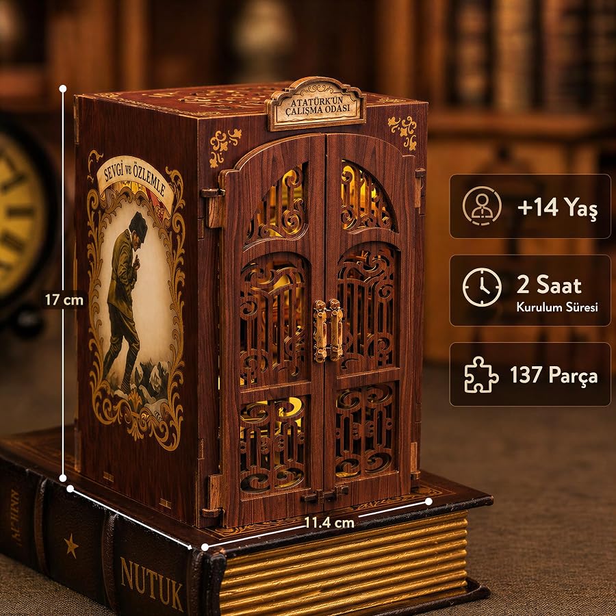 Atatürk Çalışma Odası Mini Kitap Evi - Görsel 3
