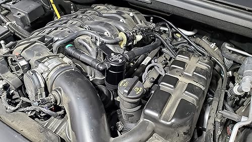 Miniatura 2 de J&L Separador de aceite 3.0 3074P compatible con Dodge Durango 3.6L 2016-2026 Jeep Grand Cherokee (WK) 3.6L 2016-2022 (negro)