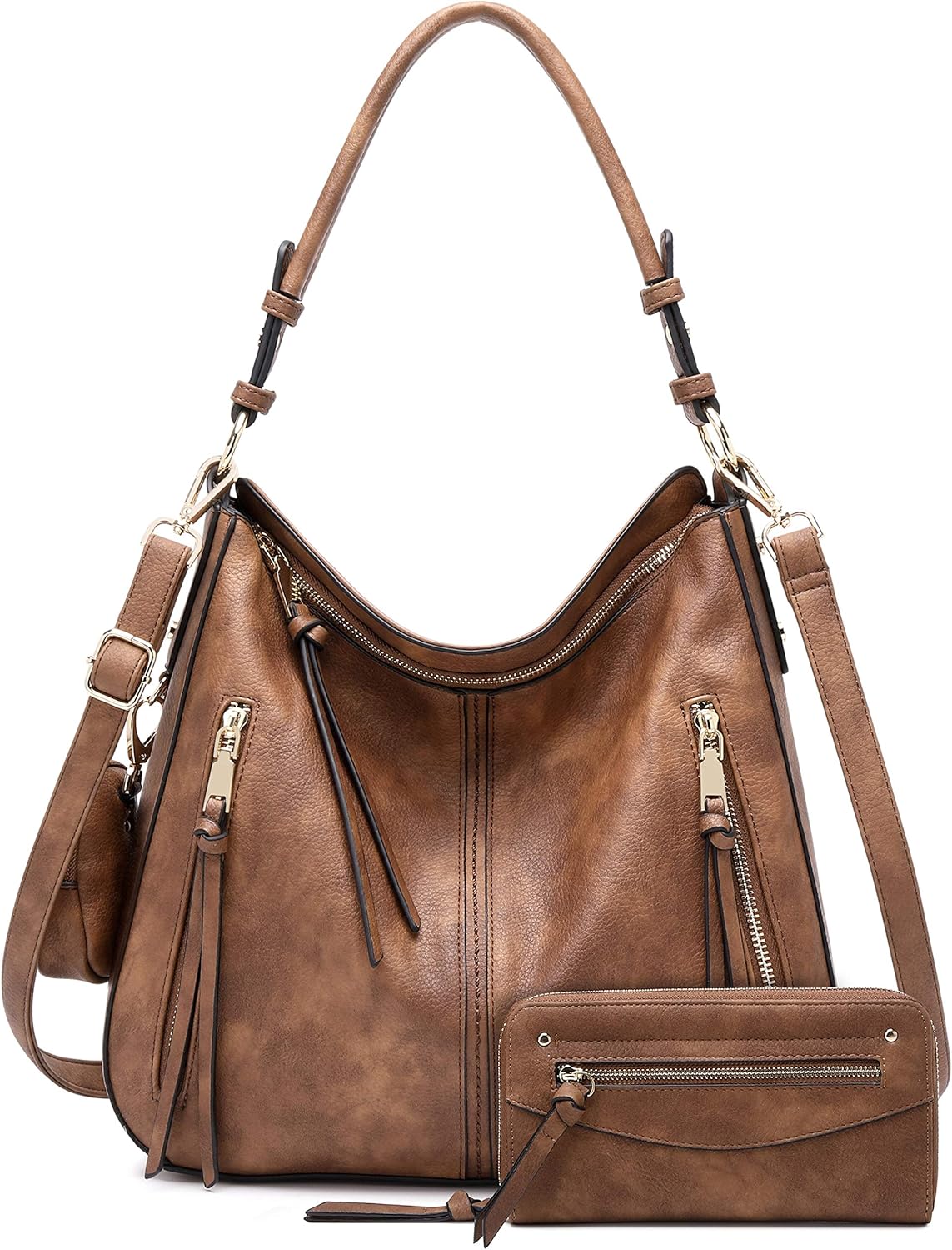 lapsting Hobo Bags for Women Handbags Purse Ladies Boho Shoulder Bag Crossbody Purses Faux Leather - Image 9