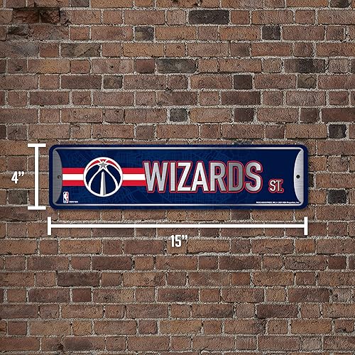 Vista 159 de Rico Industries NBA Basketball Metal Street Sign