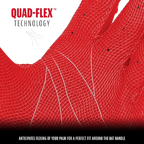 Miniatura 70 de Franklin Sports MLB - Guantes de bateo de béisbol CFX Pro para adultos + jóvenes, béisbol + sóftbol, varios tamaños + colores Negro/Negro