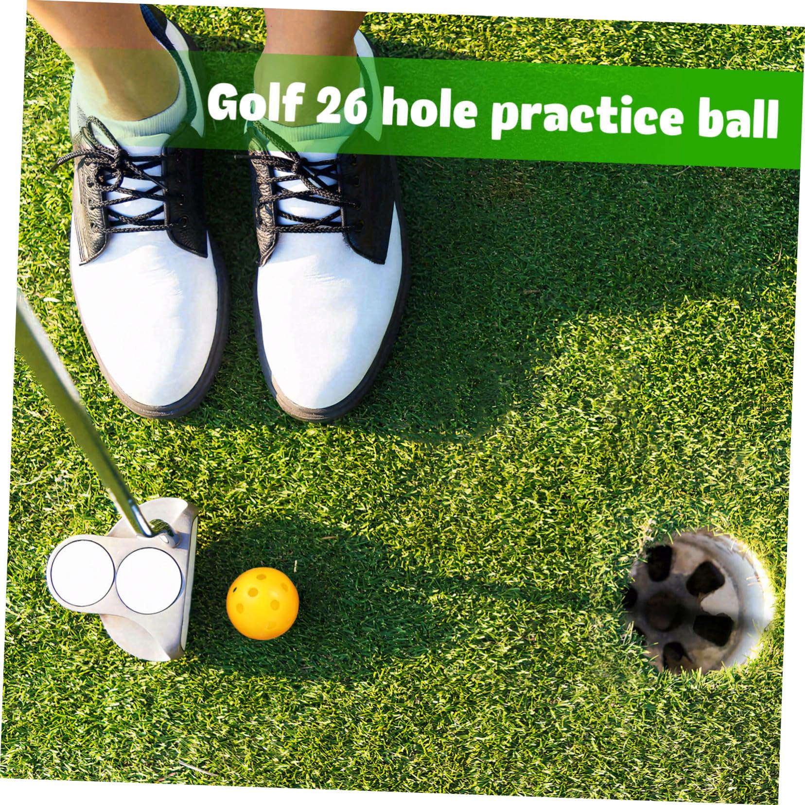 ifundom Golf Übungsbälle Leichte Kunststoffbälle Für Indoor Training Hochsichtbar Langlebig Für Swing Übungen Und Für Heimgebrauch Und Garten