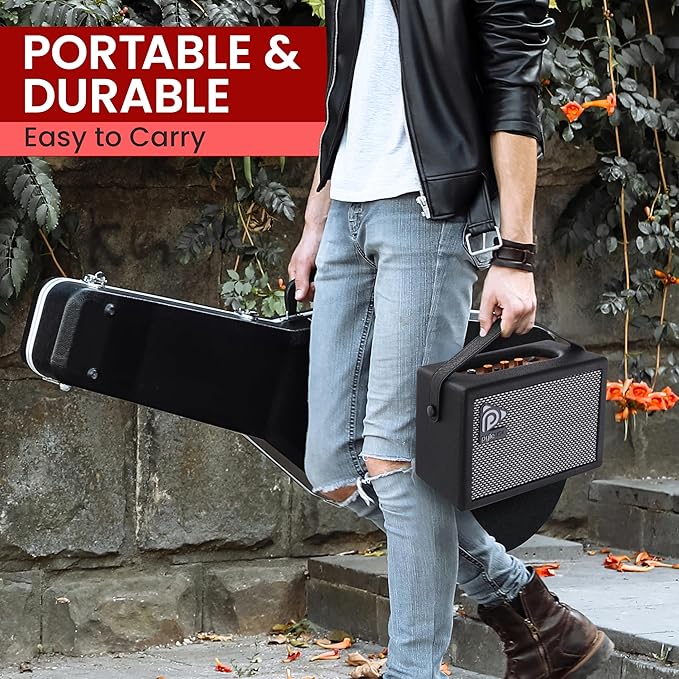 Amplificador de guitarra eléctrica portátil Pyle 5 pulgadas miniatura 3