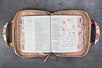 Vista 3 de DiverseBee, Funda para la Biblia con manijas, funda para transportar con cremallera, para mujer y niña, bolso de mano para niños, funda