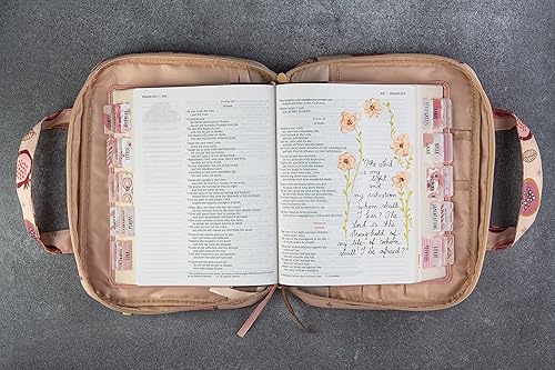 Miniatura 3 de DiverseBee, Funda para la Biblia con manijas, funda para transportar con cremallera, para mujer y niña, bolso de mano para niños, funda para la