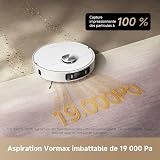 Dreame L40 Ultra AE Autonomous Robot Vacuum Cleaner and Mop, 19,000 Pa Powerful Suction, Dry/Wet Cleaning, All-In-1 Auto Drain Dock, 2 Brushes Included - 2