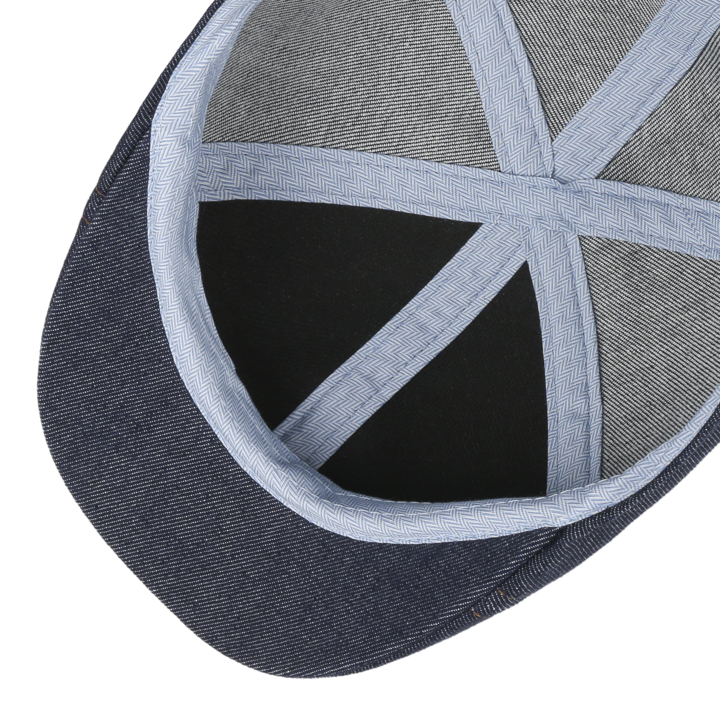 Stetson Texas Pure Denim Flatcap Schirmmütze Baumwolle Made in EU Sommer