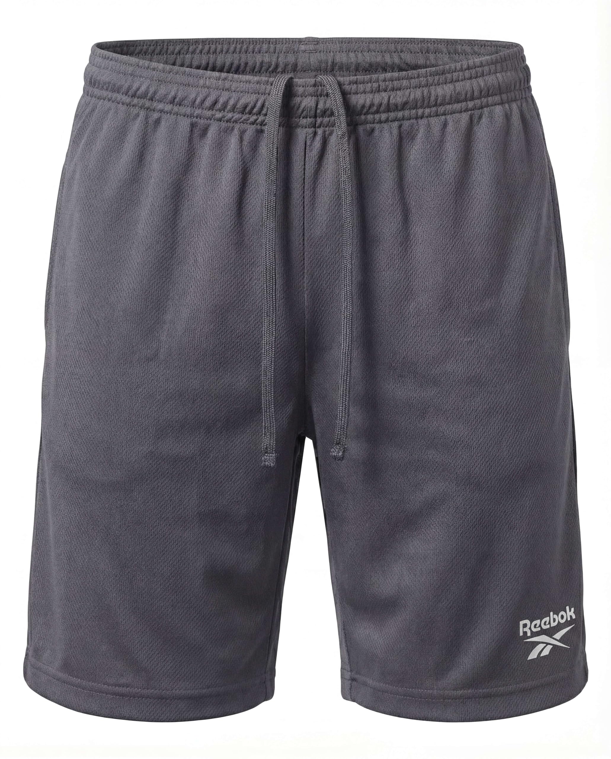Reebok 4 Pack: Boys’ Athletic Mesh Shorts – Basketball Soccer Running Gym Sports Workout Shorts Kids Teens Youth (6–18) - 4