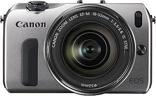 Canon EOS M 18.0 MP Compact Systems Camera with 3.0-Inch LCD and EF-M18-55mm IS STM Lens Silver