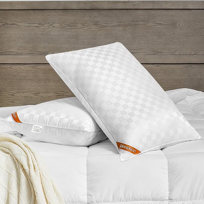 Swandream King Size Pillows Set of 2, Soft and Skin