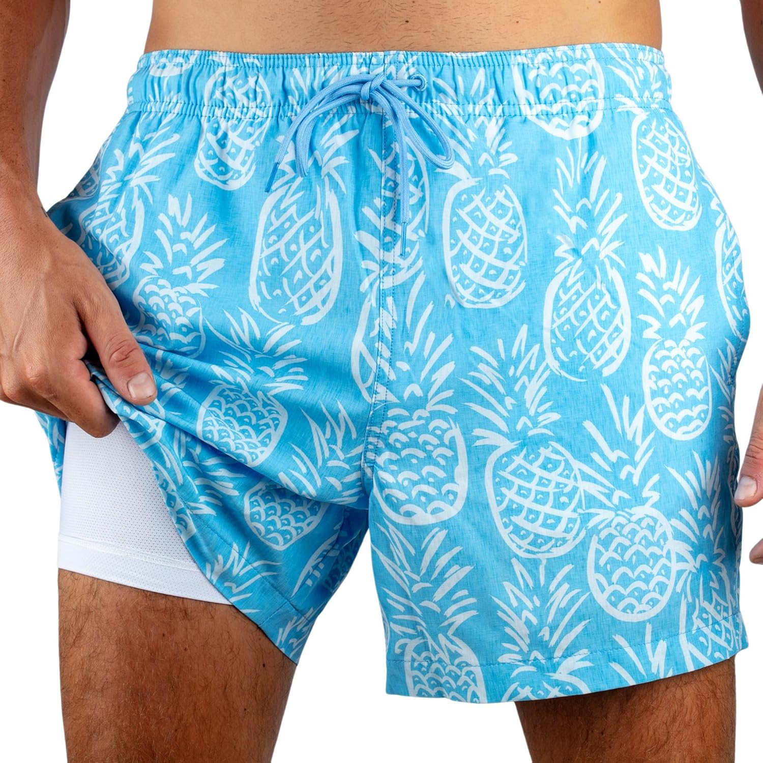 Kanu Surf Men's 5” Adventure Men’s Swim Trunks – UPF 50+ Quick-Dry Bathing Suit Shorts with Pockets & Compression Liner