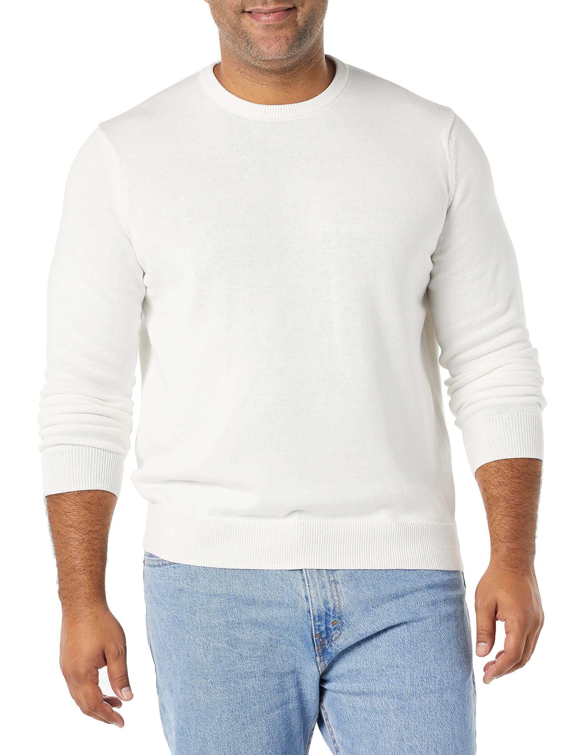Amazon Essentials Men's Crewneck Sweater (Available in Big & Tall), Ivory, XX-Large