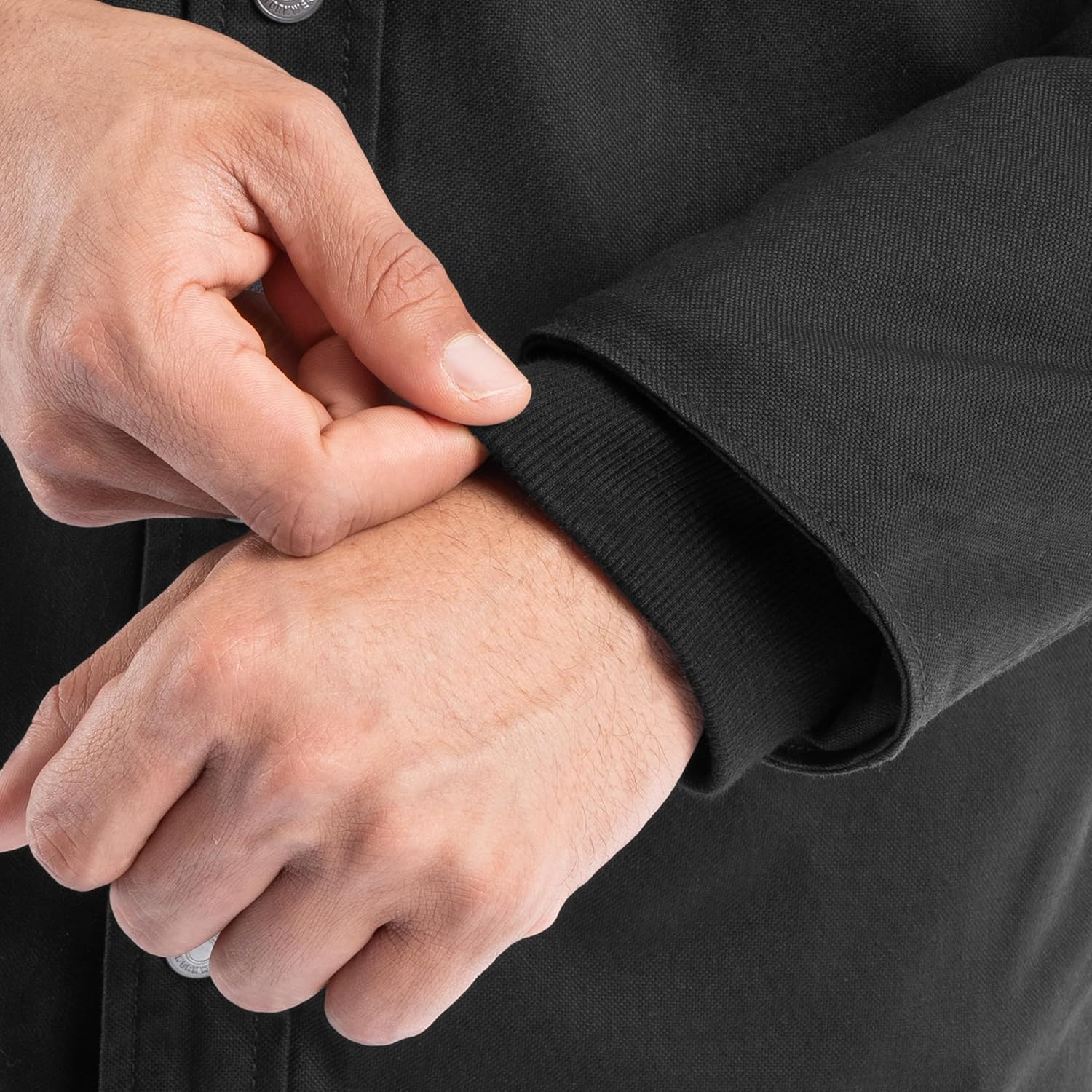 Wrangler mens Hooded Quilted Shirt Jacket - Image 5