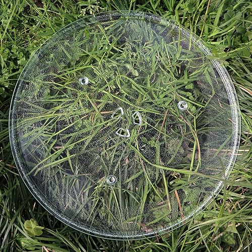 Miniatura 5 de Bandeja giratoria de vidrio para microondas de 14-18 pulgadas funciona para Samsung DE74-20002B DE74-20002A DE7420002 1150157 MC7698W ME1460SB