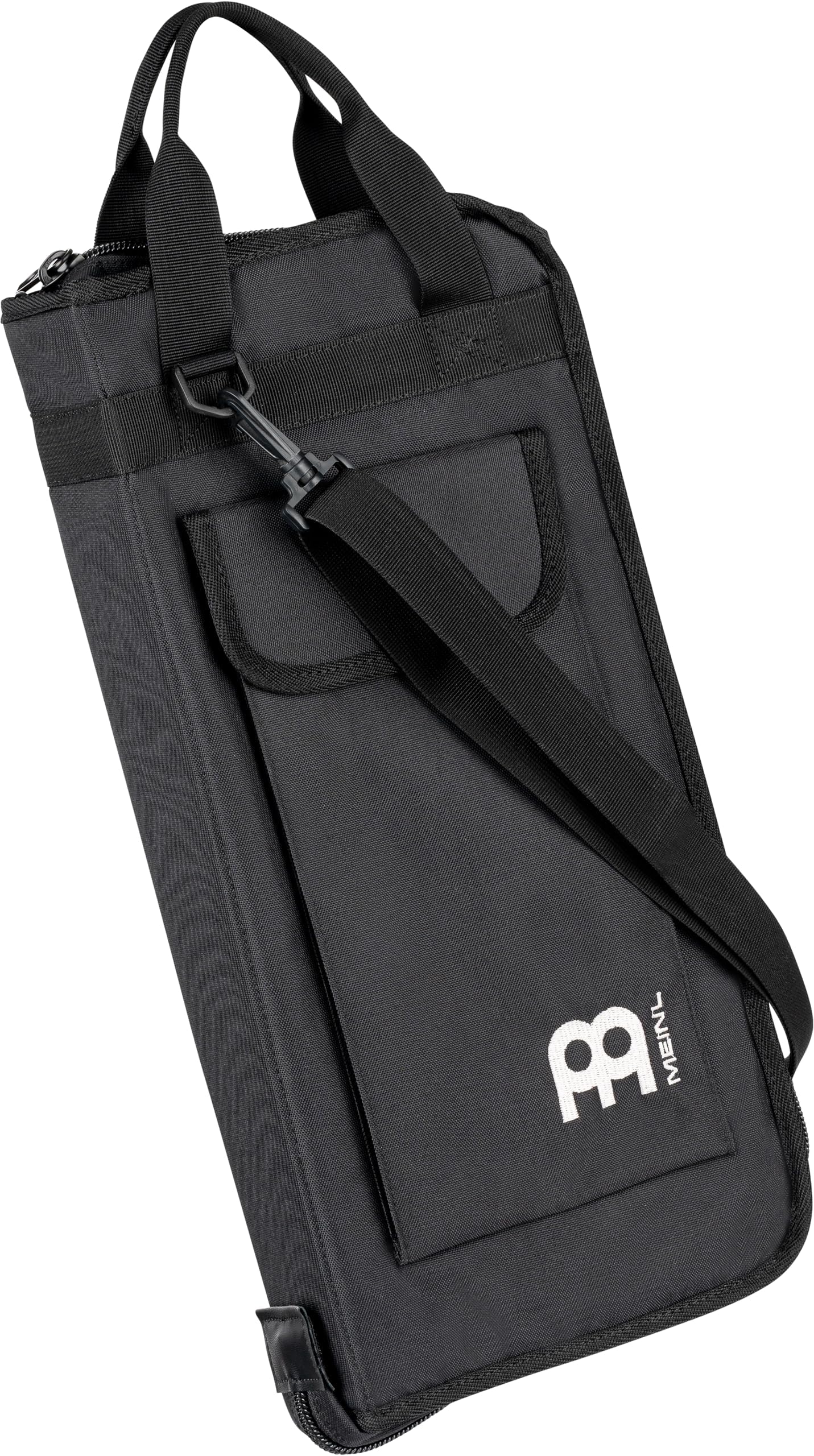Meinl Percussion Drum Stick Bag with Extra Outside Pocket and Floor Tom Hooks – for Mallets, Brushes and Accessories, Black, Standard (MSB-1)